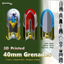40mm grenades assembly - cutaway props & military collections 3d print model - Mito3D