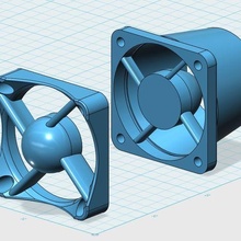 40mm assunzione scarico attrezzo 3d stampante Accessori fan condotto aria 3d print model - Mito3D