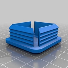 40mmx40mm square tube caps customized replacement_parts 3d print model - Mito3D
