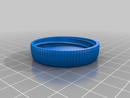 40x90 container knurled lid customized containers 3d print model - Mito3D