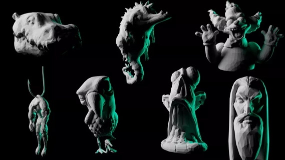 41 low poly sculpts free characters lotr dragon 3d print model - Mito3D