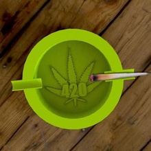 420 ashtray weed cannabis smoking tool smoker ganja pot ash catcher joint blunt grinder 3d print model - Mito3D
