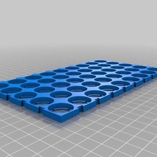 45 cell 9x5 customized 18650 battery holder diy 3d print model - Mito3D