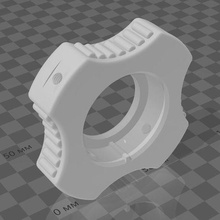 45mm diámetro morir soporte herramienta limpieza mano herramientas hilo 3d print model - Mito3D