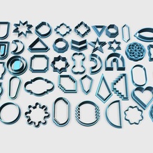 48 polymer claycutter -mega bundle-super fresh jewelry clay cutter 3d print model - Mito3D