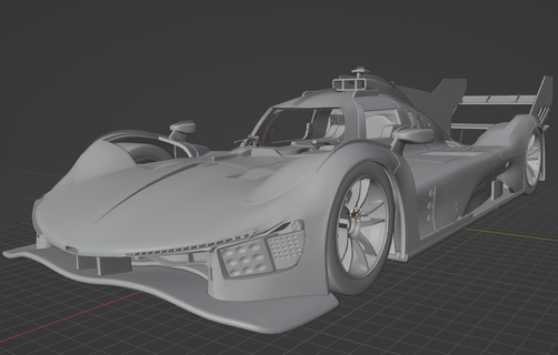 499p scaled 1 10 ready print Game wec motorsport rally car endurance 1/10 models racing 3d print model - Mito3D