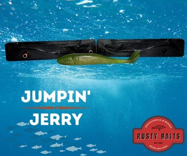 4 1 2 nager leurre moule sauter jerry pêche poisson appât doux basse doré jaune marigane 3d print model - Mito3D