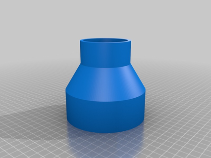 4 225 dust collector adapter customized parts 3d print model - Mito3D