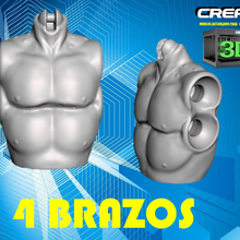 4 braccia arte figura 3d print model - Mito3D