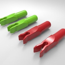4 flecha muescas tipos culatines tiro arco 3d print model - Mito3D
