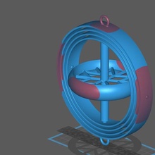 4 eksen jiroskop oyun anti yerçekimi mekanik denge bilim oyuncak 3d print model - Mito3D
