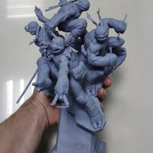 4 brothers art tmnt figure mutant fantazy futuristic statue sculpture miniatures figurines creature ninja warrior 3d print model - Mito3D