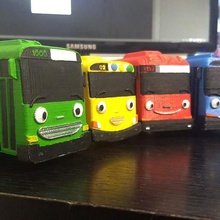 4 buses tayo little bus rogi toy wheels play fan art gani lani 3d print model - Mito3D