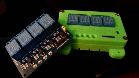 4 canal retransmissão módulo caso bainha remixar arduino framboesa pi eletrônicos 3d print model - Mito3D