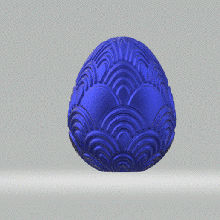 4 Páscoa ovos ovo Oriental convés páscoa Ostern pascoa 3d print model - Mito3D