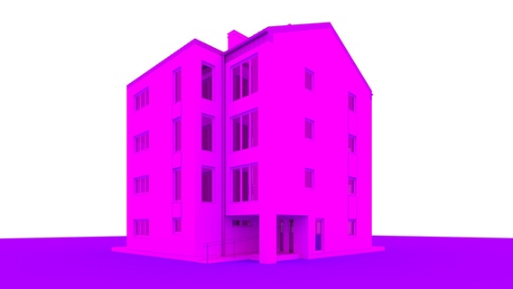 4 piso casa plan hotel motel 3d print model - Mito3D