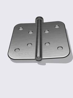 4 agujero bisagra puerta 3d print model - Mito3D