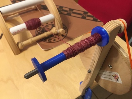 4 inch bobbin yarn drop spindle shuttle spinning wheel weaving hobby 3d print model - Mito3D