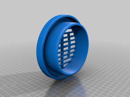 4 polegada ondulado drenar tubo grato casa 4in ar livre jardim Atividades 3d print model - Mito3D