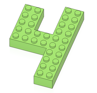 4 Lego uyumlu numara kek toppers mumlar çikolatalar epoksi reçine blok bloklar tuğla mini figürler figür doğum günü Parti çocuk Oyna yaş sayılar bloklu Arapça rakamlar 3d print model - Mito3D