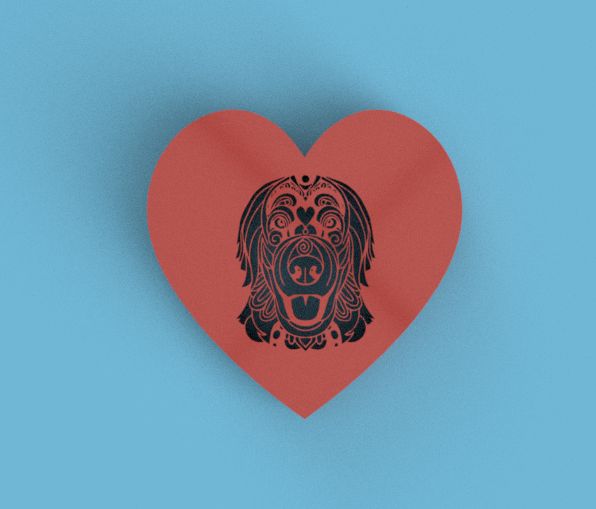 4 mandala kalp kutuları köpek aslan tilki Denizatı Kutu sevgililer gün Aşk hediye dostluk dekorasyon takı 3D print model - Mito3D