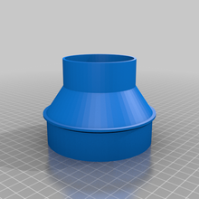 4 od 25 dust collector adapter 3d print model - Mito3D