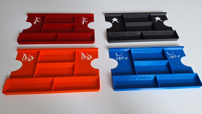 4 spieler tafel geeignet spiel tyrannen of unterdunkel 3d print model - Mito3D