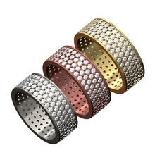 4 linha diamante eternidade banda tamanhos 6 7 8 3d impressão modelo joalheria anel moda imprimível ouro prata esterlina jóias luxo clássico bling 3d print model - Mito3D
