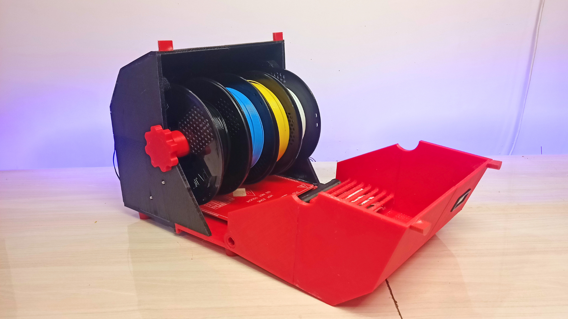 4 Spule Filament Trockner 100 3d gedruckt Trocknen Maschine trocken Beste pla Abs Nylon 3D print model - Mito3D