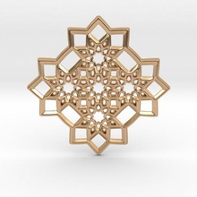 4 stars pendant jewelry pendulous 3d print model - Mito3D