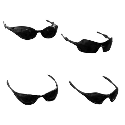 4 oculos escuros pacote sol óculos verão vidro 3d print model - Mito3D