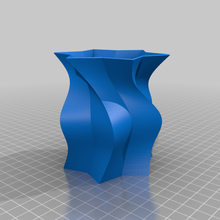 4 vasos modelos flor vaso casa decoração lápis suporte espiral torcido modo 3d print model - Mito3D