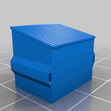 4 yard dumpster - 15mm scale game toy accessories 3d print model - Mito3D