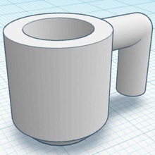 4mm coffee mug where is the cream? 5mm 3d print model - Mito3D