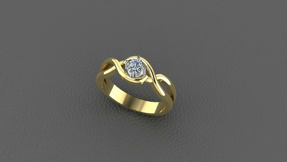 4mm Roca abrazadera anillo joyería joya anillos 3d print model - Mito3D