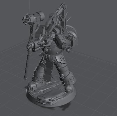 4th legion terminator lord game chaos iron warriors 3d print model - Mito3D