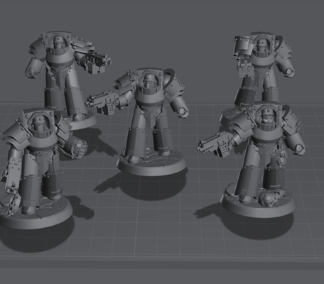 4th legion terminator squad game chaos terminators 3d print model - Mito3D