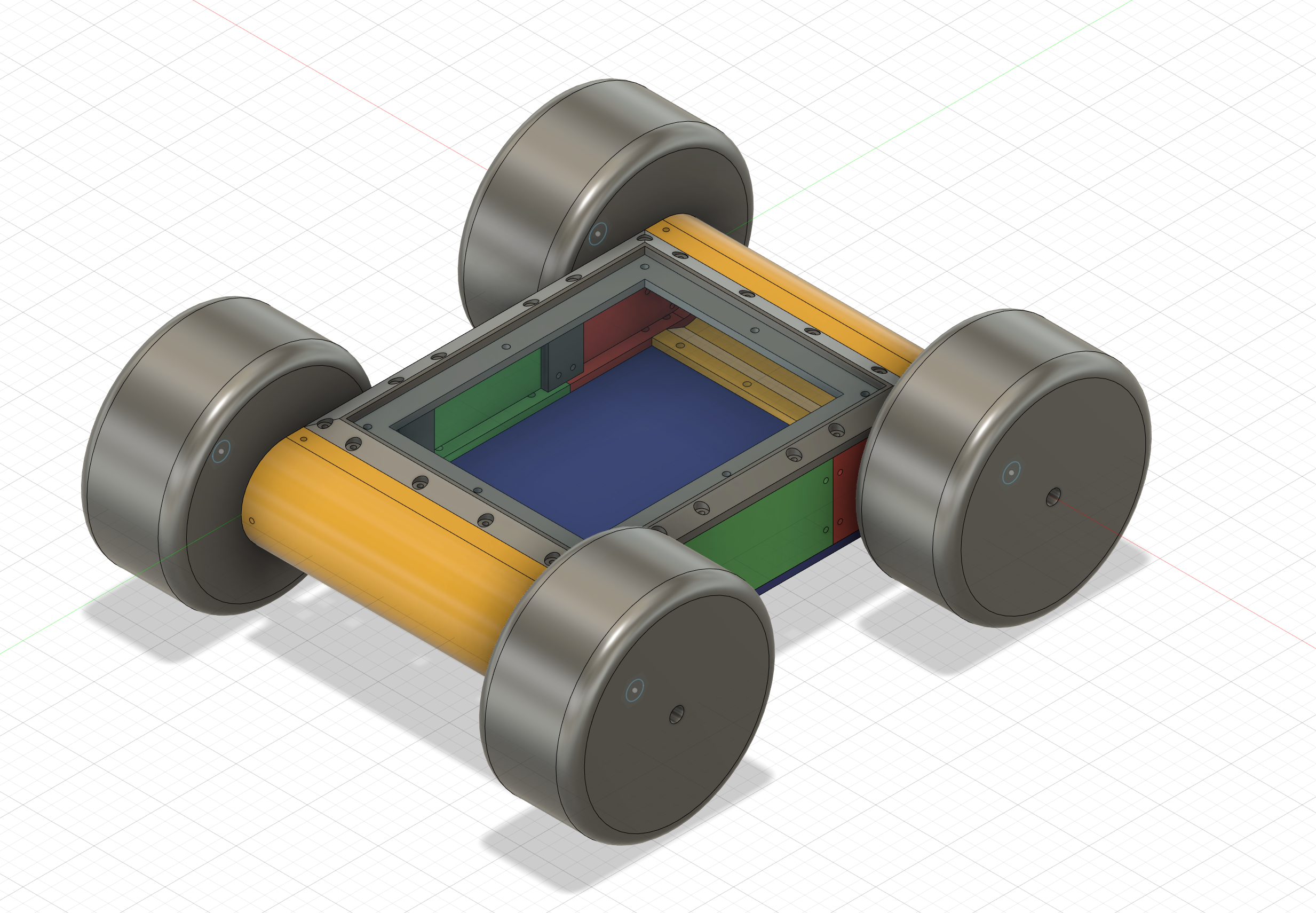 4wd rover 3D print model - Mito3D