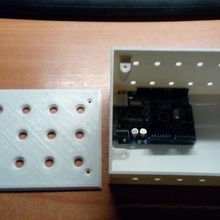 4x3 botão caixa ferramenta arduino eletrônicos 3d print model - Mito3D
