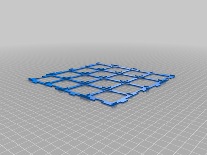 4x4 customizable carcassonne tile grid karak toy game accessories 3d print model - Mito3D