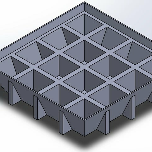 4x4 plantar suporte plantador Panela jardim_ ar livre 3D print model - Mito3D