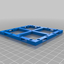 4x4 fayans temel Openforge 20 sade açık kilit manyetik merkez destekler dnd zindan hobi 3d print model - Mito3D
