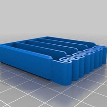 4xaaa pil sahipleri bahar dar sürümünü entegre aracı elektronik plastik tutucu esneme aaa Pil Kutusu 3d print model - Mito3D