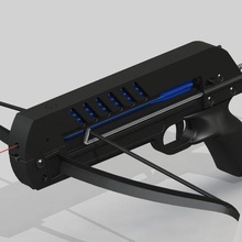 5-arrow magazine crossbow pistol tool gun charger arrows shooting 3d print model - Mito3D