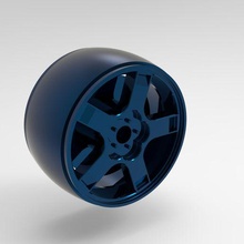 5 spoke rc araba jant 3d print model - Mito3D
