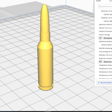 545 x 39 real size game toy bullets 3d print model - Mito3D