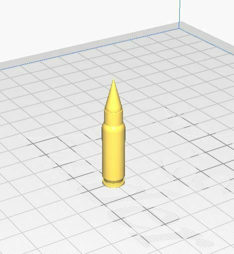 57 tonto redondo herramienta bala pistola falso aire libre caza objetivo práctica 3D print model - Mito3D
