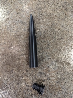 50 cal inchiostro penna attraversare 0110 inchiostro penna 50 cal munizioni scrittura grafia 3d print model - Mito3D
