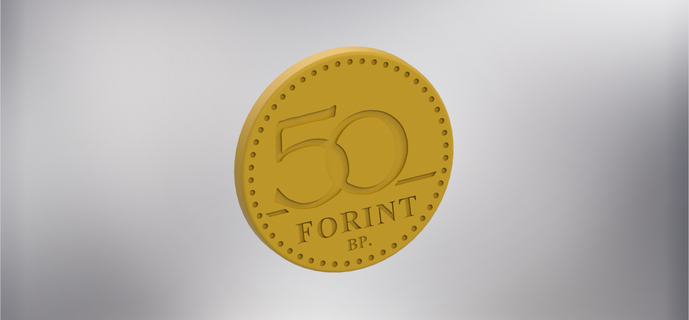 50 ft zoccolo moneta titolare supporto i soldi collezione 3d print model - Mito3D