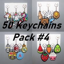50 keychains 4 jewelry key ring keychain sport ornament animal food soccer nba unicorns love music nfl unicorn cute 3d print model - Mito3D